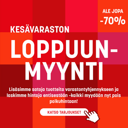 Varaston loppuunmyynti