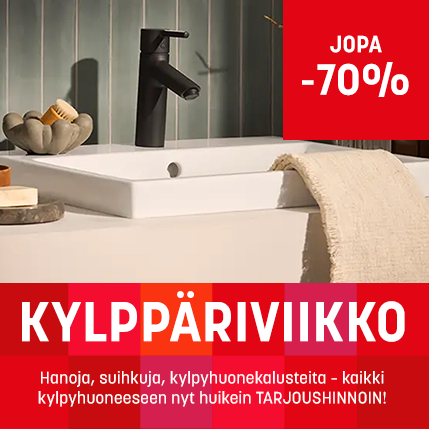 Kaikki kylpyhuoneeseen jopa -60%