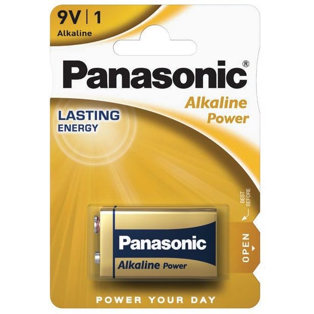 Paristo Panasonic Alkaline Power 9V, 1kpl/pkt