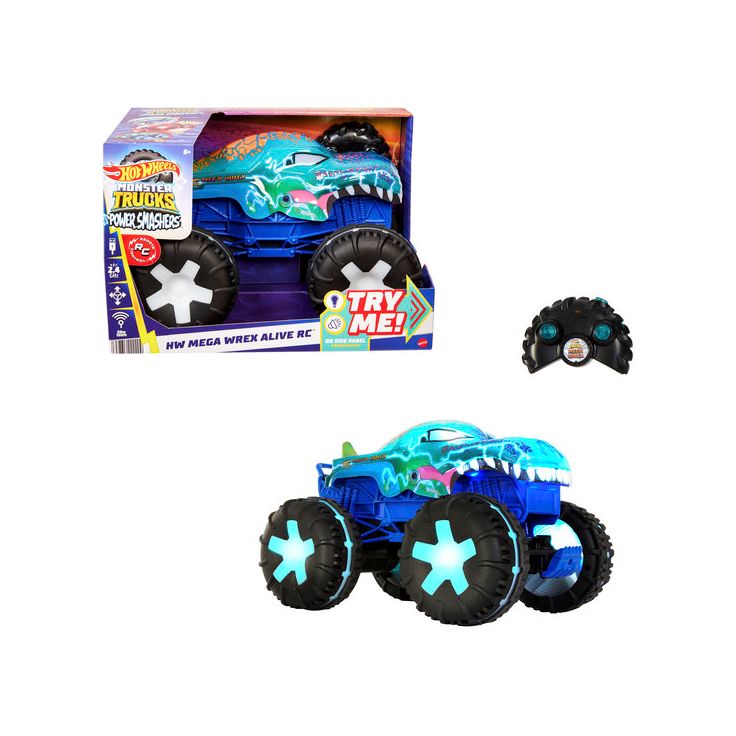Kauko-ohjattava monsteriauto Hot Wheels Monster Trucks Mega Wrex, 1:15