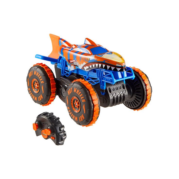 Kauko-ohjattava monsteriauto Hot Wheels Monster Trucks Tiger Shark Climber, 1:24