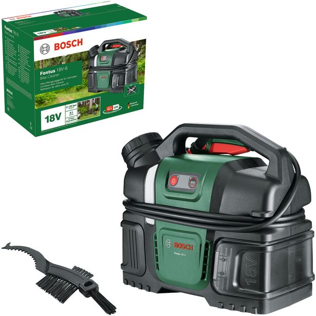 Akkupainepesuri Bosch Fontus 18V-6 Bike Cleaner Solo, 18V, ilman akkua