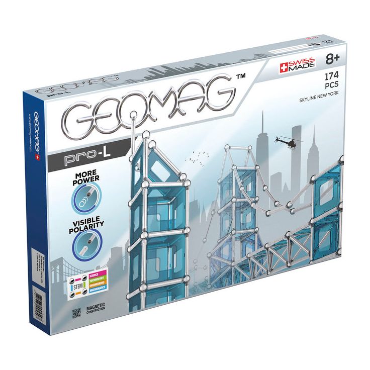 Magneettirakennussarja Geomag Pro-L Skyline NY, 174 osaa