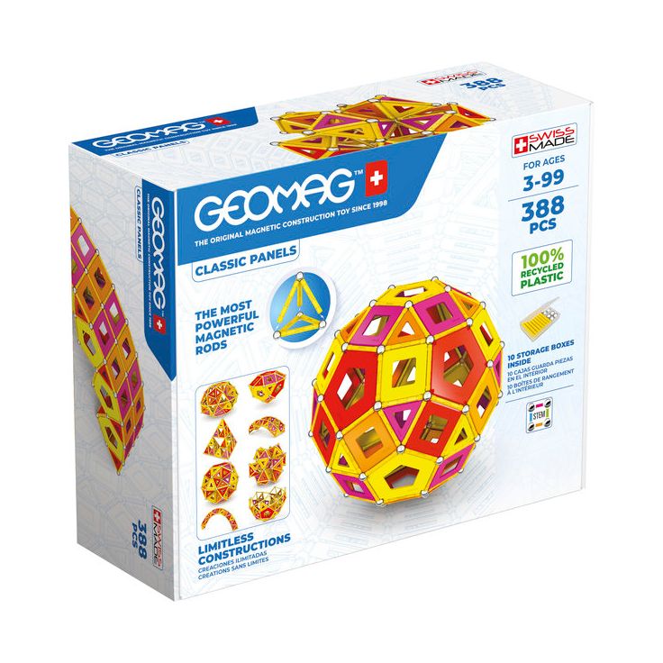Magneettirakennussarja Geomag Classic Panels Master, 388 osaa