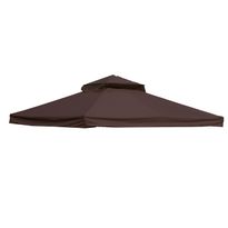 Paviljongin katto Home4you Legend, 2,91x3,91 m, tummanruskea, Verkkokaupan poistotuote