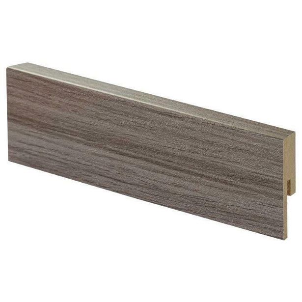 Jalkalista Maler Create Home Eco R2, 12x42x2750mm, mdf, middle grey