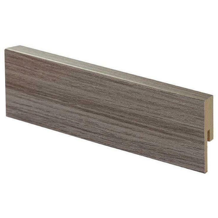 Jalkalista Maler Create Home Eco R2, 12x42x2750mm, mdf, middle grey