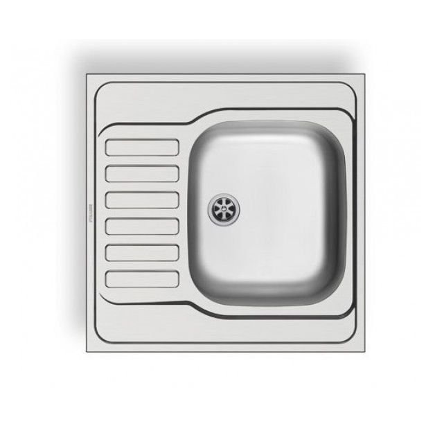 Keittiöallas Pyramis INTL, 600x600mm, oikea, teräs