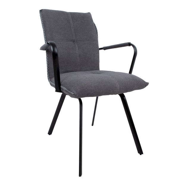 Tuoli Home4You Eddy 59x56x89cm, harmaa 