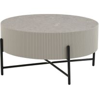 Sohvapöytä Home4You ASHER Ø80xK40 cm, harmaa