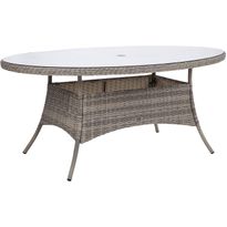 Pöytä Home4You TRENTO 180x100xK75 cm, vaaleanharmaa