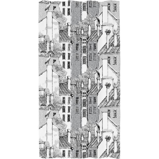 Sivuverho Vallila Korkeuksissa, 140x250cm, harmaa