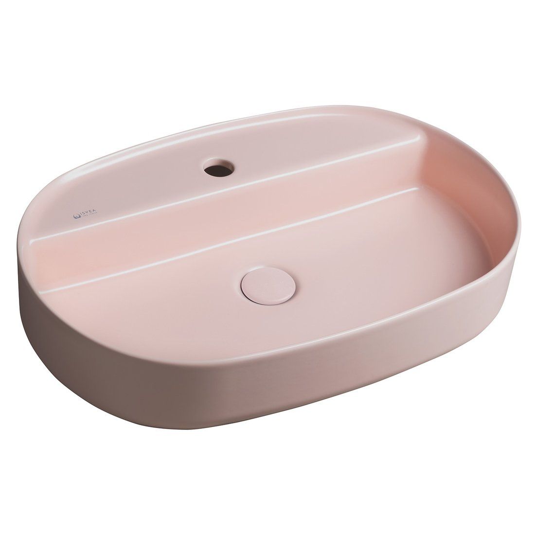 Pesuallas Interia Infinity Oval, 60x40 cm, matta pinkki