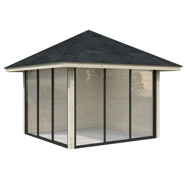 Kesähuone Palmako Bianca Set 201, sis.liukuovet 8,3 m²