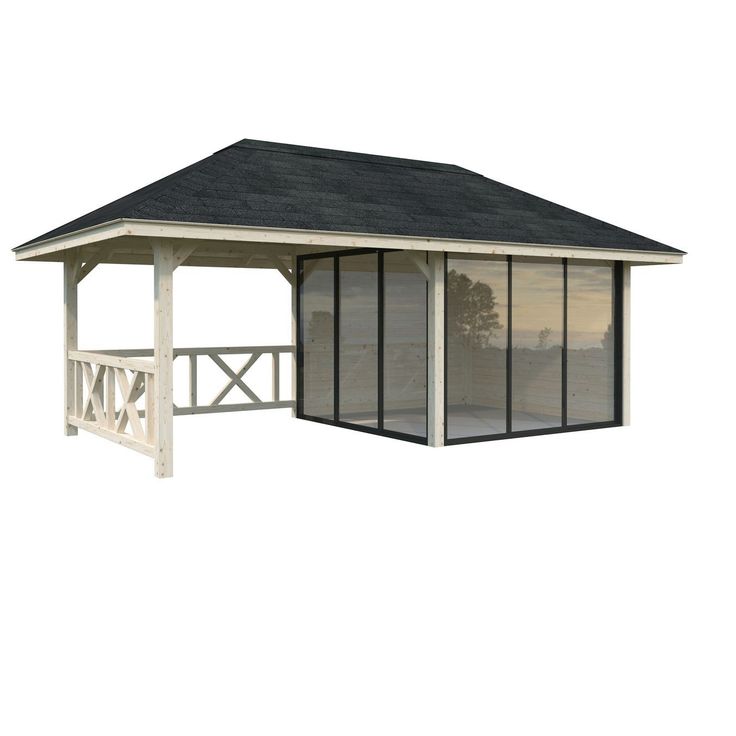 Kesähuone Palmako Bianca Set 203, sis.liukuovet 16,6 m²