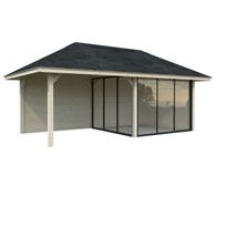 Kesähuone Palmako Bianca Set 205, sis.liukuovet 16,6 m²