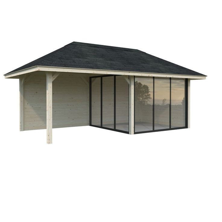Kesähuone Palmako Bianca Set 205, sis.liukuovet 16,6 m²