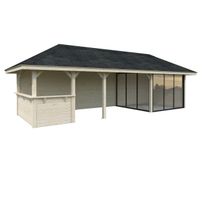 Kesähuone Palmako Bianca Set 215, sis.liukuovet 24,9 m²