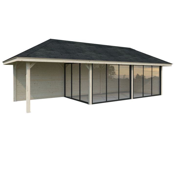 Kesähuone Palmako Bianca Set 217, sis.liukuovet 24,9 m²