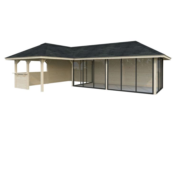 Kesähuone Palmako Bianca Set 221, sis.liukuovet 33,2 m²