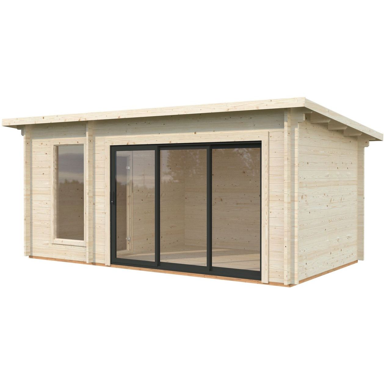 Pihasauna Palmako Sanna, sis.liukuovet 12,8 m²