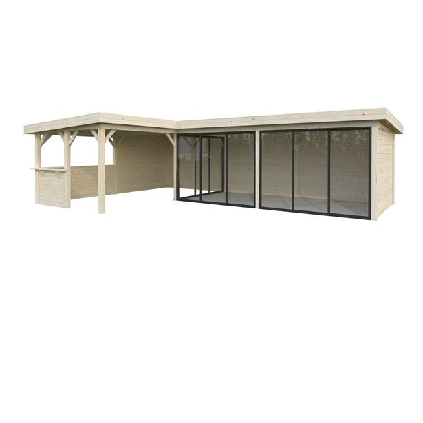 Kesähuone Palmako Lenna Set 420, sis.liukuovet 33,2 m²