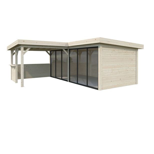 Kesähuone Palmako Lenna Set 422, sis.liukuovet 24,9 m²