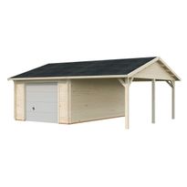 Autotalli Palmako Roger, nosto-ovella, 19,0+16,2 m2 FR44-6757-3