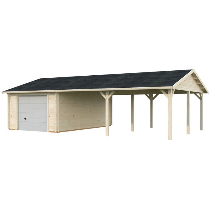 Autotalli Palmako Roger, nosto-ovella, 19,0+33,2 m2 FR44-9757