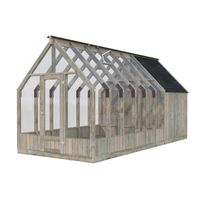 Kasvihuone vajalla Palmako Emilia 8,2+4,0 m2