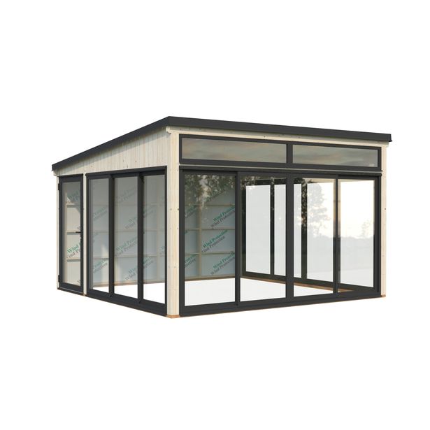 Kesähuone Palmako Saga 16,6 m2, sis. tuplalasilla liukuovet