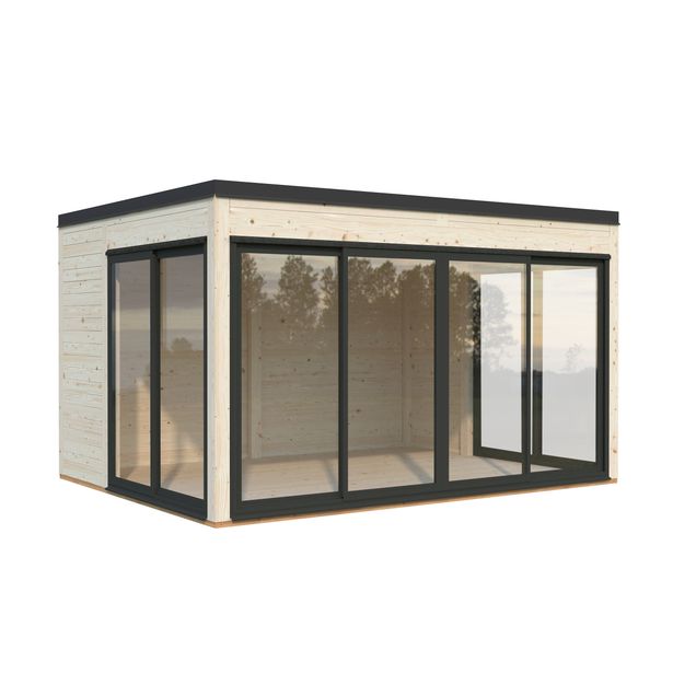 Kesähuone Palmako Serena Set 2, sis.liukuovet, 12,6 m2