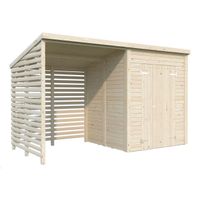 Pihavaja Palmako Leif 3,0+2,9 m², puuvalmis, Verkkokaupan poistotuote