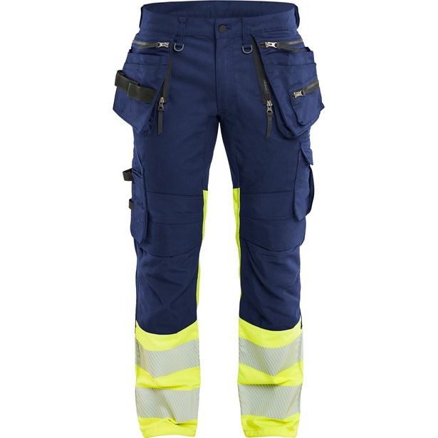 Riipputaskuhousut Blåkläder 1130 Highvis Stretch, denim