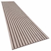 Akustiikkapaneeli Aarni 21x605x2400mm, harmaa tammi puuviilu + hiekkakivi pohja