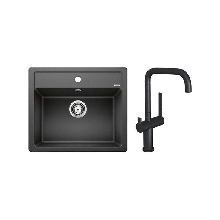 Keittiöallas Blanco Legra 6 ja Lapetek Lino-A keittiöhana APK-liitäntä eri värejä