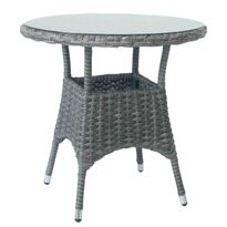 Ruokapöytä Home4You Wicker ø78, tummanruskea