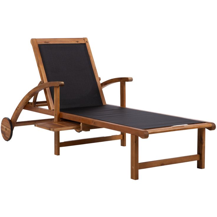 Deck chair FABIOLA black