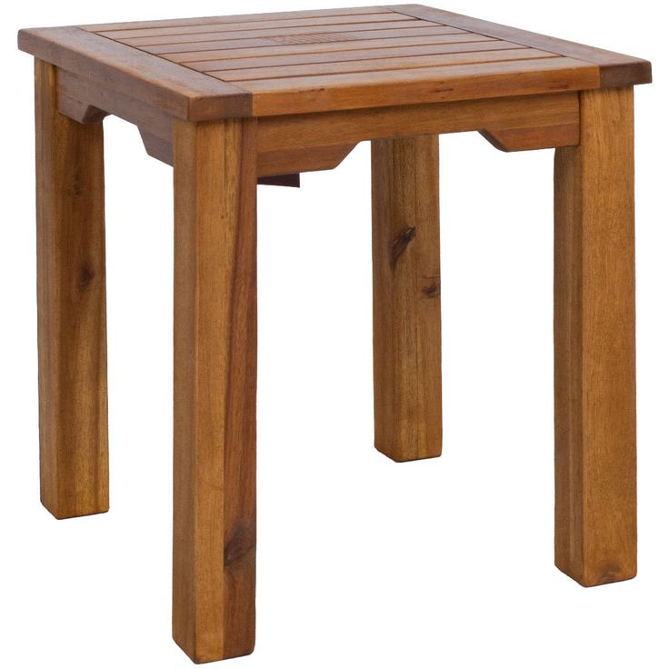 Bench-side table FORTUNA 40x40x45cm, acacia