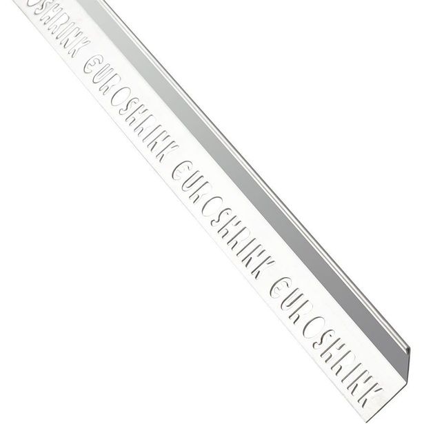 Ulkokulmalista Euroshrink 45 astetta rst 135s, 12mm x 2.5m, kiiltävä teräs