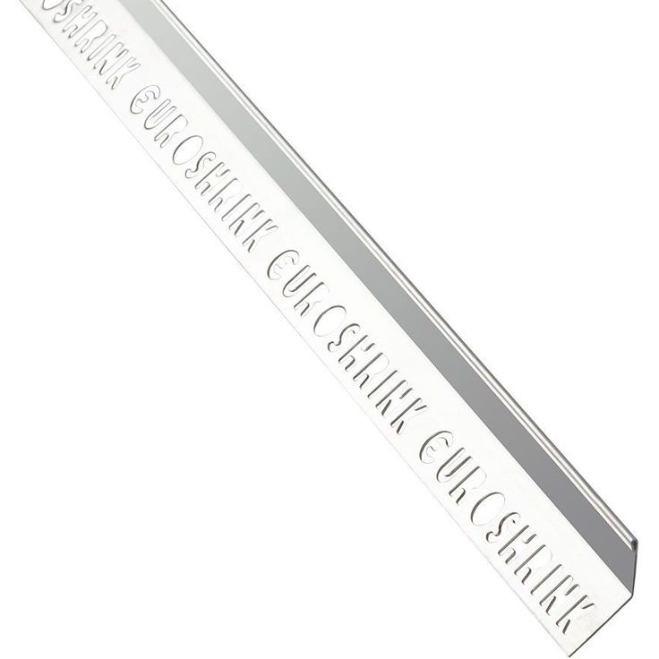Ulkokulmalista Euroshrink 45 astetta rst 135s, 12mm x 2.5m, kiiltävä teräs