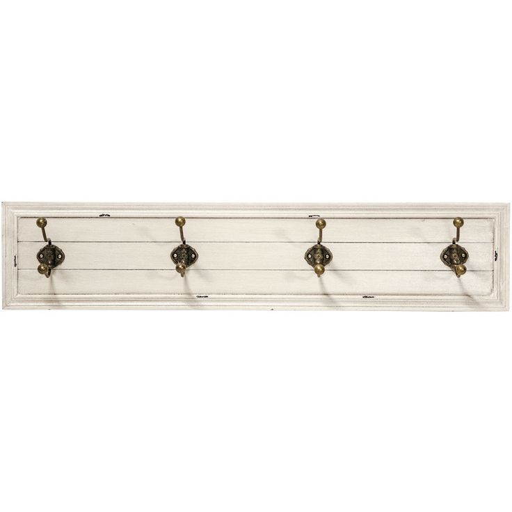 Wall hanger SAMIRA 84,5x10,5x18cm, antique white