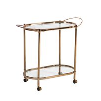 Tarjoiluvaunu Home4You Genua 88x39x76cm kulta