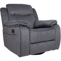 Lepotuoli Home4You GENTRY manuaalimekanismilla, harmaa