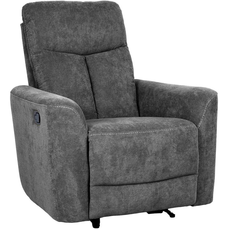 Recliner armchair GEMMA with manual mechanism, grey