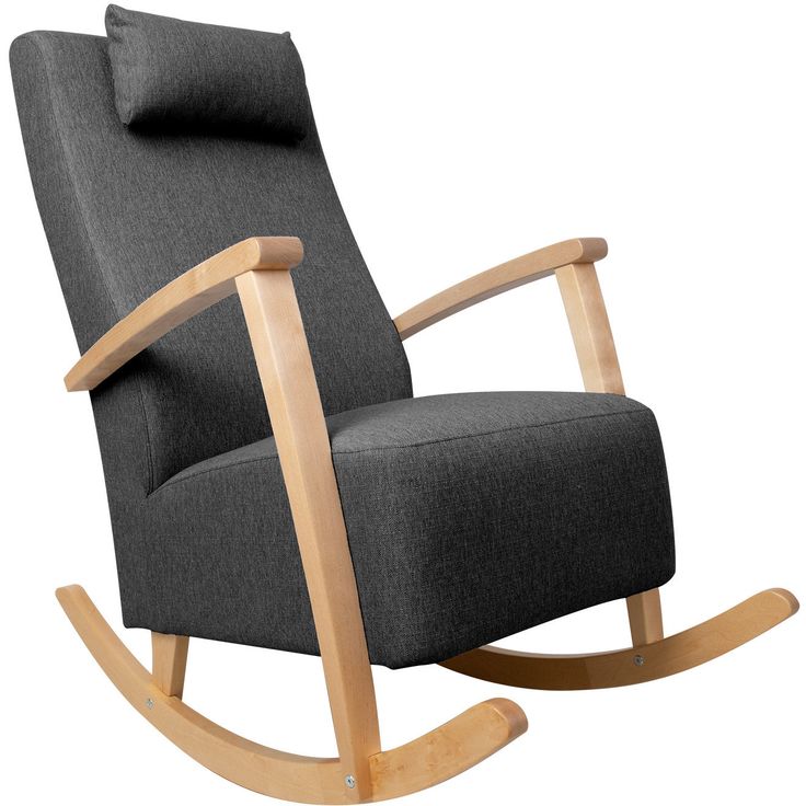 Rocking chair VENLA dark grey