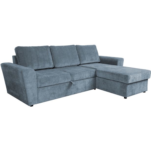 Corner sofa bed INGMAR sea blue