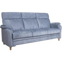 Sohva Home4You INGRID 3-istuttava, harmahtava, sininen