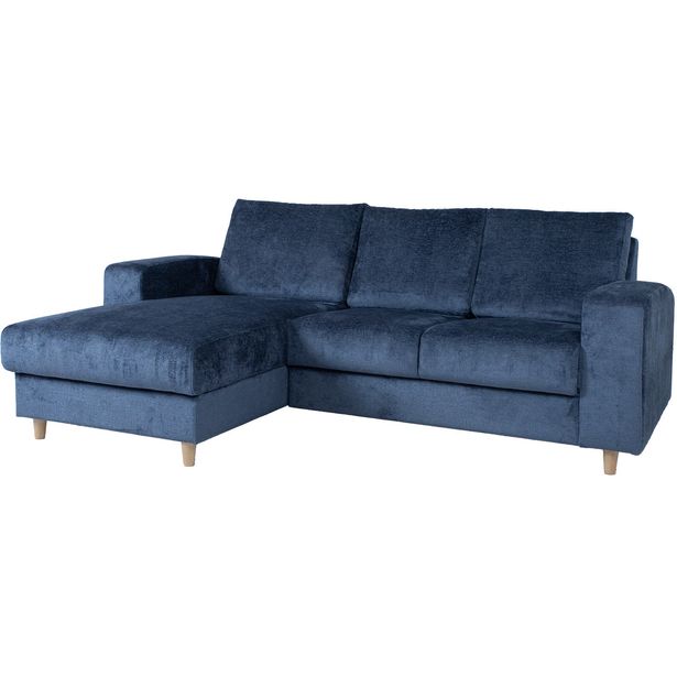 Corner sofa KARL LC, dark blue