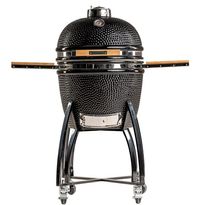 Hiiligrilli Dreamfire Hoovi Kamado Large, grillaustelineella, musta